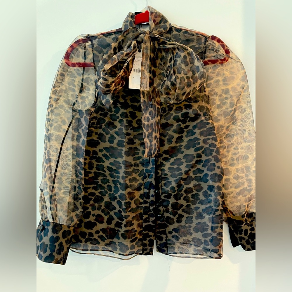 Zara Animal Print Top with Tags